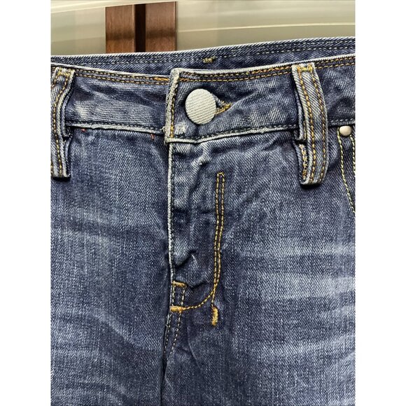 Diesel CHEREN Vintage 90s Y2K Blue Denim Womans Embroidered Bootcut Jeans Sz 28 - Picture 5 of 15